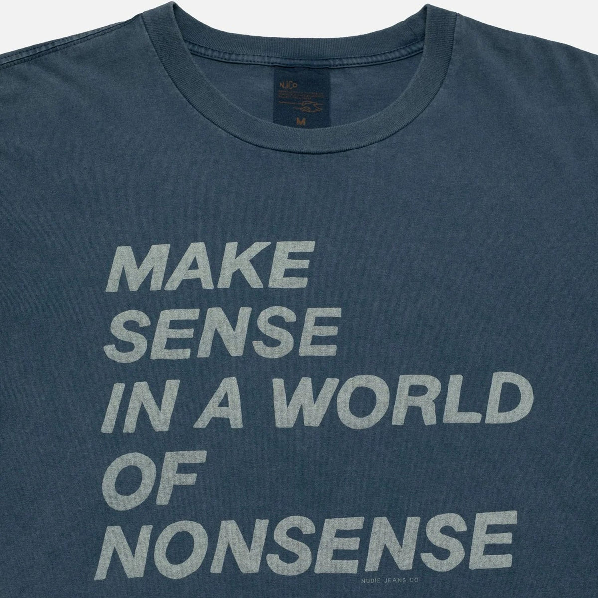 Nudie Jeans Roy T-Shirt Make Sense: Antracite