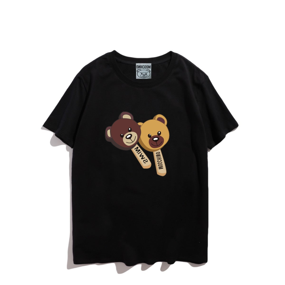 Moschino T-shirt Teddy Bear Pattern Quick-Drying Loose Short Sleeve