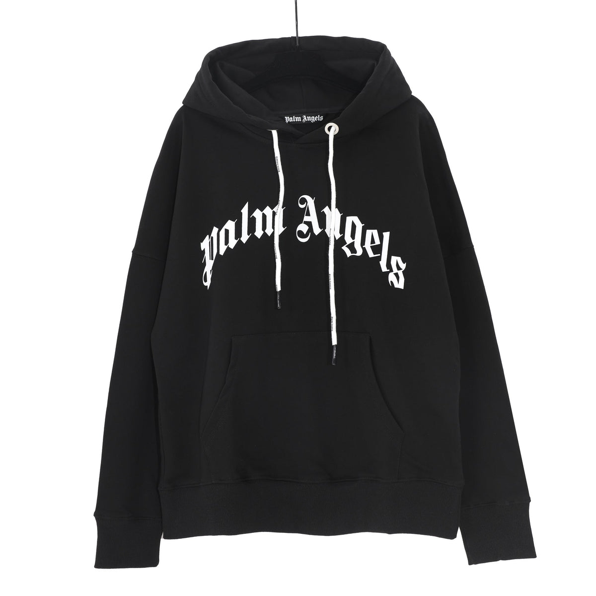 Palm Angels Logo Print Casual Unisex Pullover Hoodie
