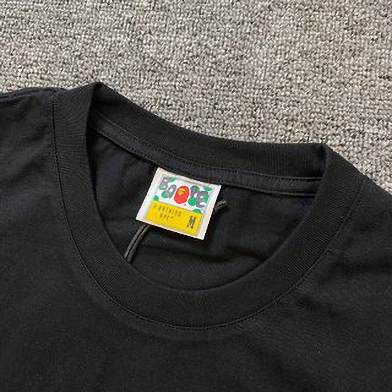 BAPE Valentine Heart Ape Head Men's T-Shirt - Black