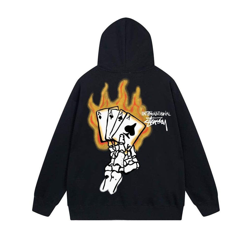 Stussy Hoodie Zip Cardigan Hooded Sweater