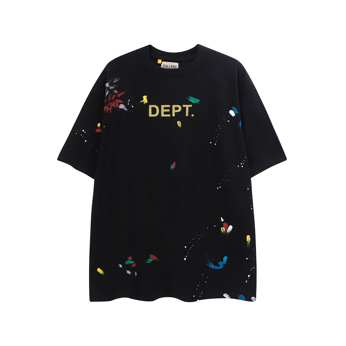 Gallery Dept T Shirts  Splashed Ink Printing Loose Short Sleeve Base Lining