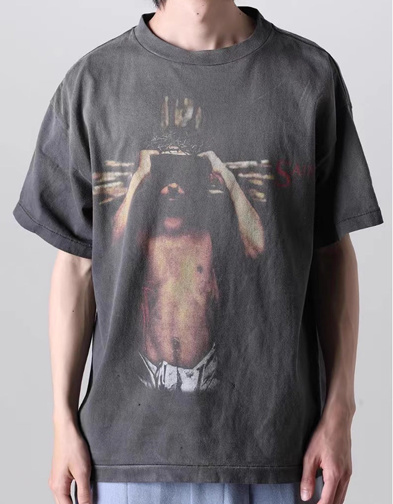 Saint Michael  We Live Hell T-Shirt
