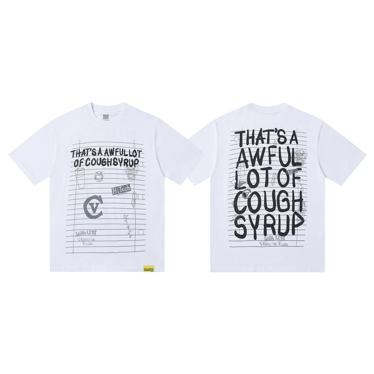 ALOCS Cough Syrup Multi‑Vintage Graphic Oversized Tee Streetwear