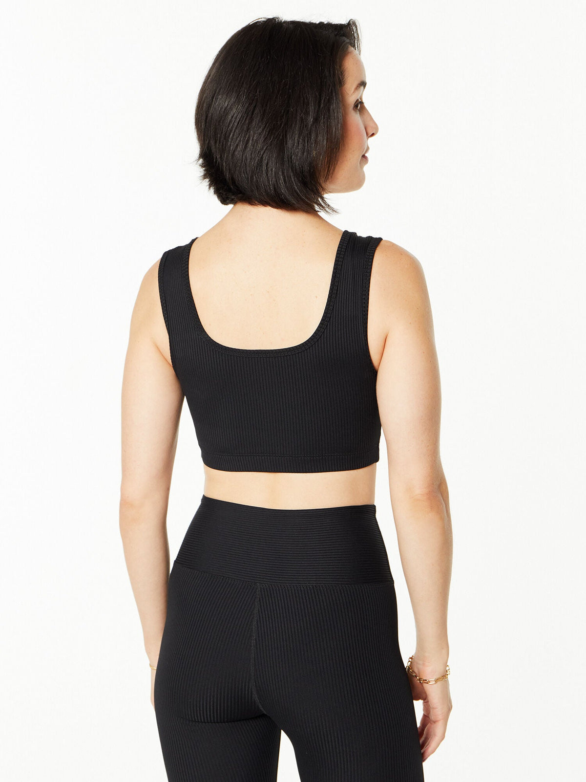 RIBBED GIA BRA BLACK
