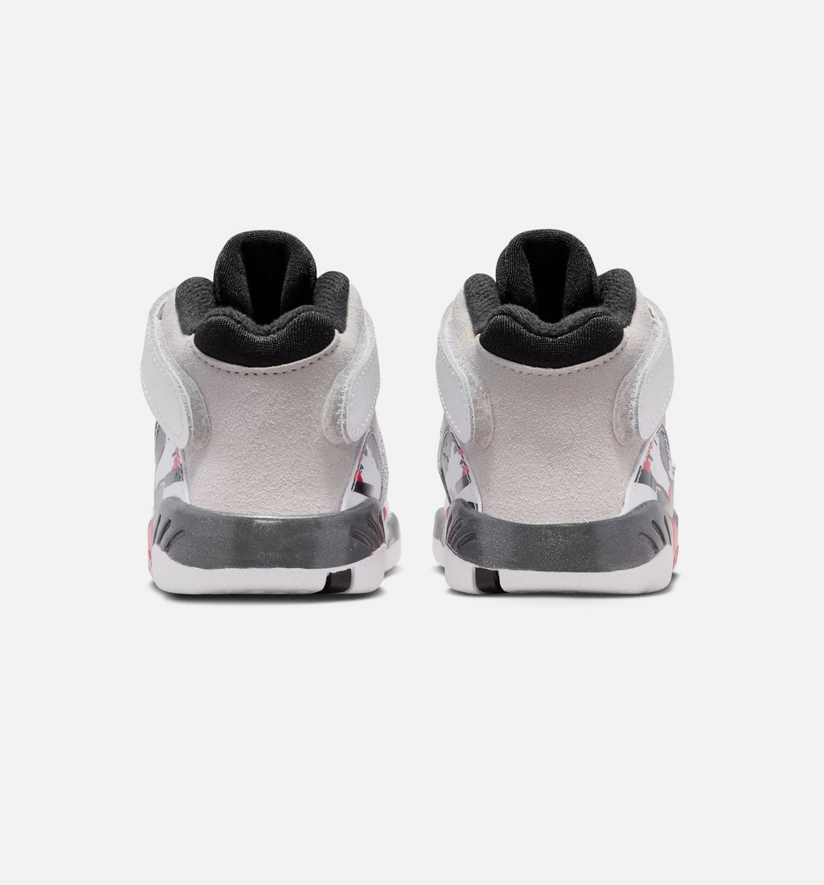 Air Jordan 8 Retro White and True Red Infant & Toddler Sneakers - White/Black/True Red