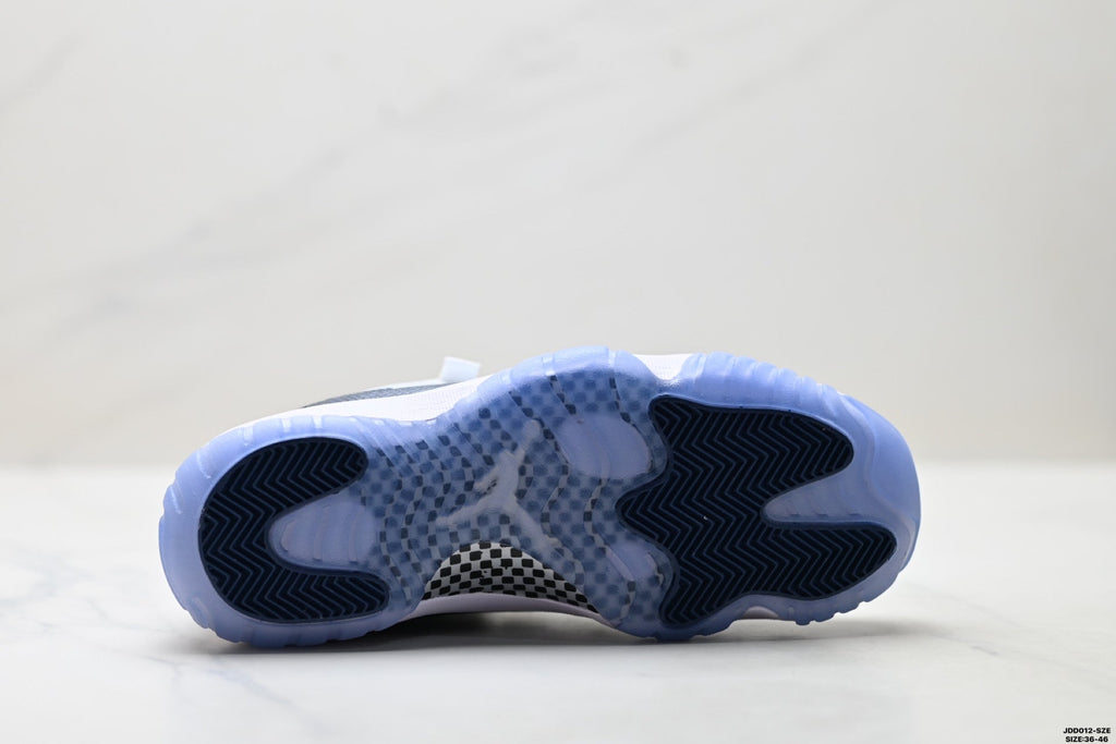 Air Jordan 11 Retro White Navy and Icy Blue Unisex Sneakers Style 15