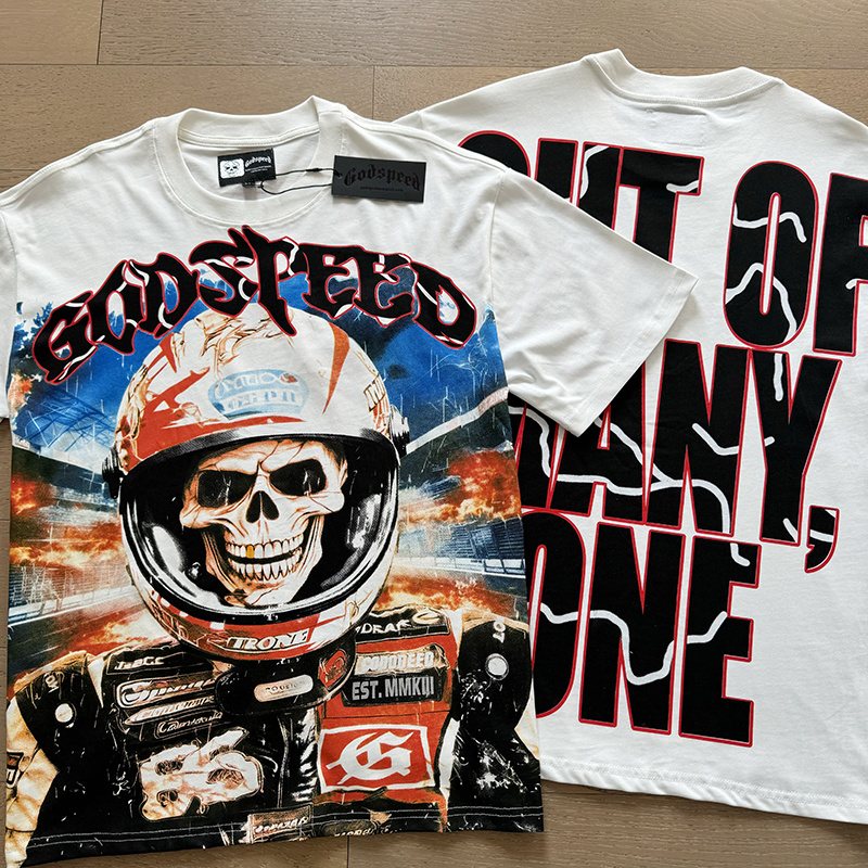 Godspeed Racer Skull Graphic T-Shirt