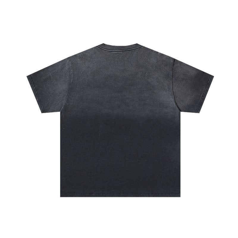 VALE USA Washed Black Graphic T-Shirt