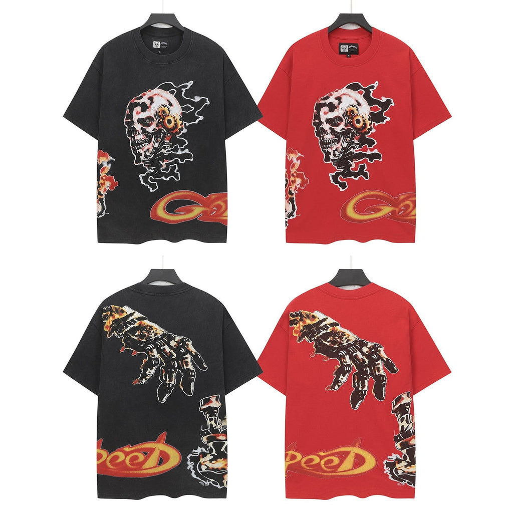 Godspeed Skull Graphic Short-Sleeve T-Shirt