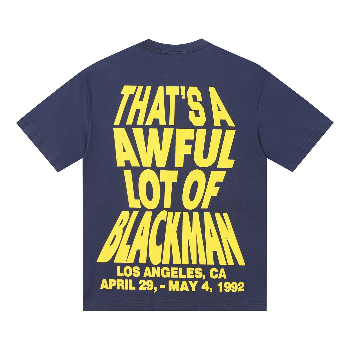THAT'S A AWFUL LOT OF COUGH SYRUP Navy Graphic Short-Sleeve T-Shirt