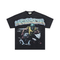 MAJESTIK Bulldog Football Graphic Cropped T-Shirt
