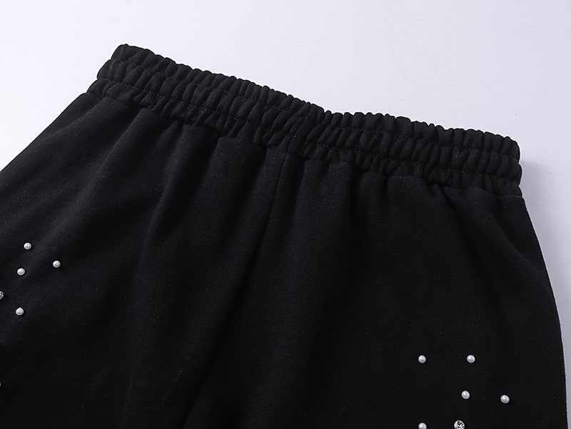 Mixed Emotion Rhinestone Logo Sweatpants