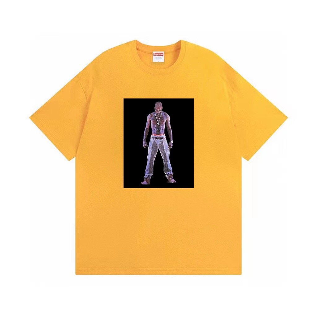 Supreme Tupac Hologram Graphic Short-Sleeve T-Shirt