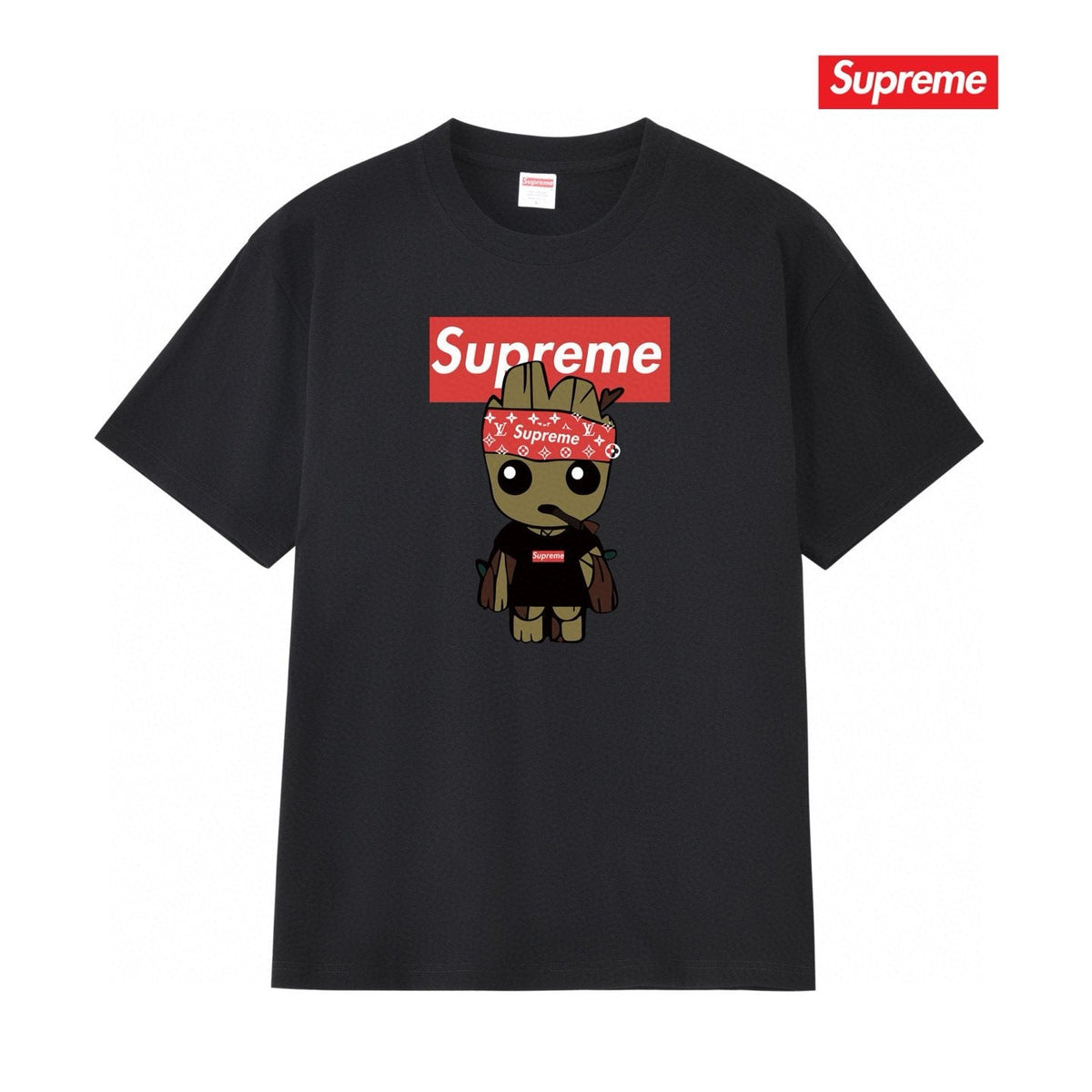 Supreme Tree Character Graphic Short-Sleeve T-Shirt