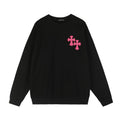 Chrome Hearts Contrast Leather Label Graphic Sweatshirt