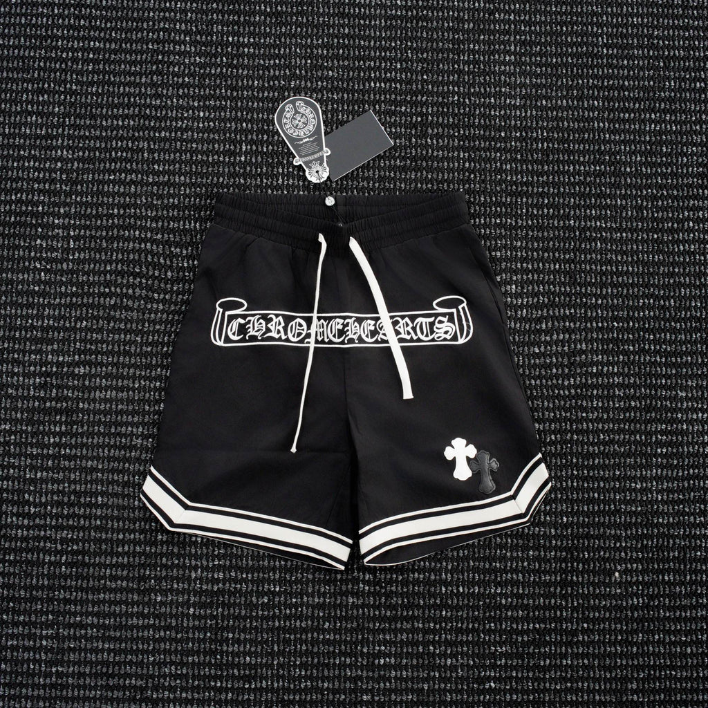 Chrome Hearts Cross Graphic Drawstring Shorts