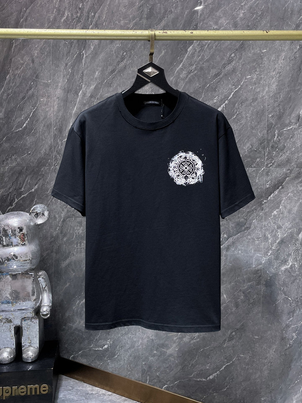 Chrome Hearts Cross Floral Back Graphic T-Shirt