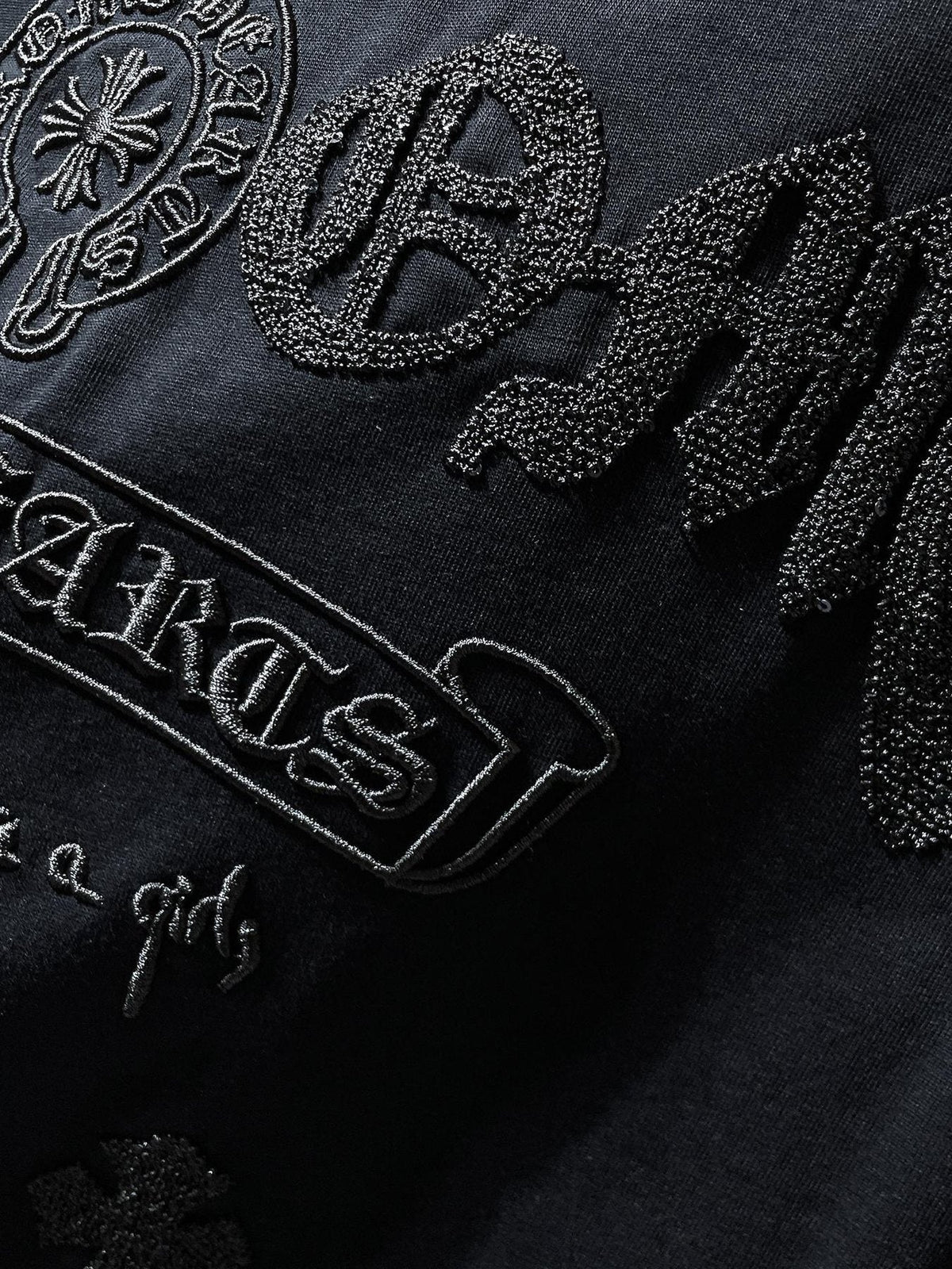 Chrome Hearts Horseshoe & Script Embroidered Graphic T-Shirt