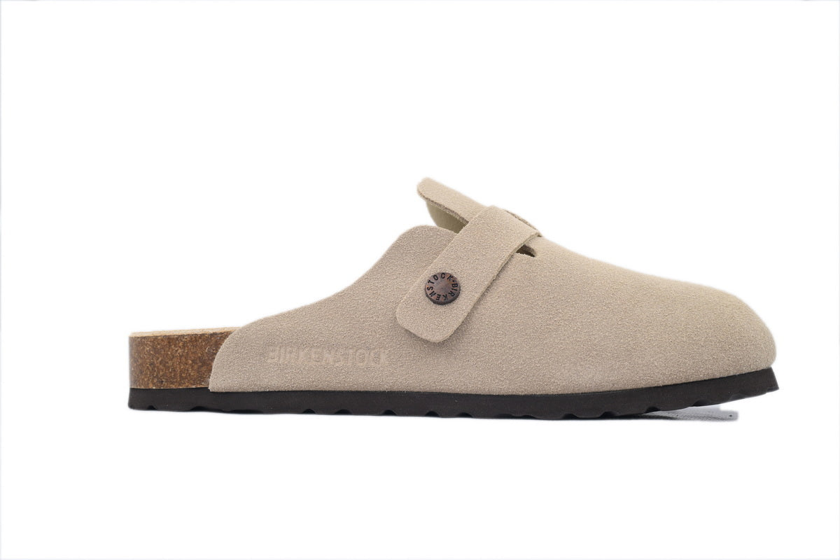 Birkenstock Boston Soft Footbed Suede Apricot