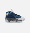 Air Jordan 13 Retro Navy and Flint Grey Infant & Toddler Sneakers - Navy/University Blue/Flint Grey/White