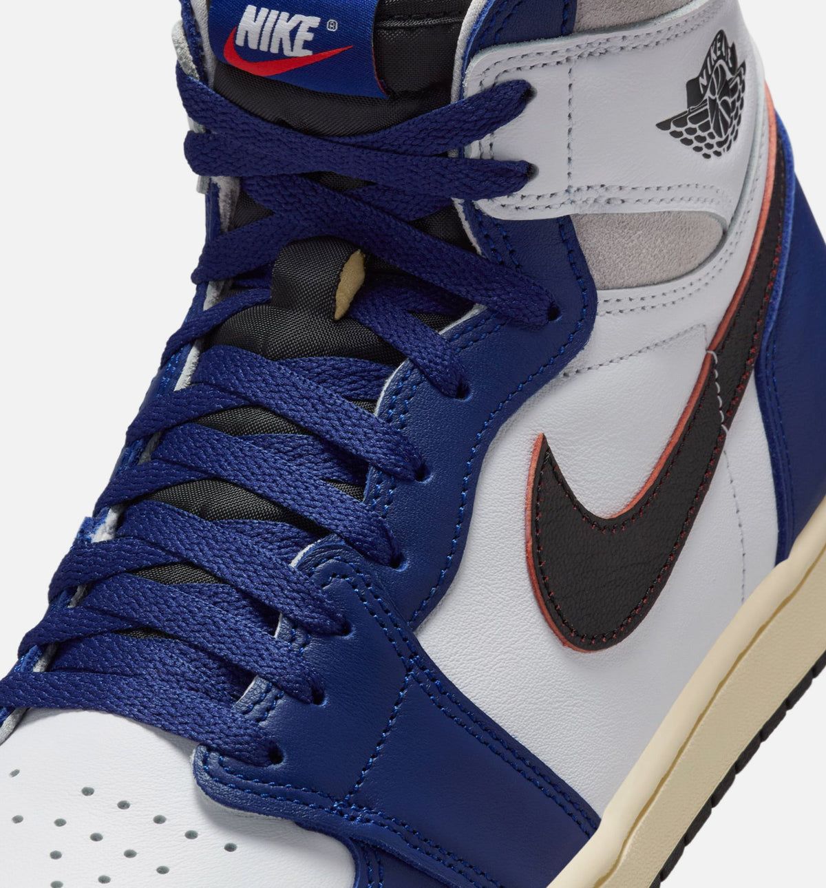 Air Jordan 1 Retro High OG Rare Air Deep Royal Blue Men's Sneakers - White/Black/Neutral Grey/Deep Royal Blue