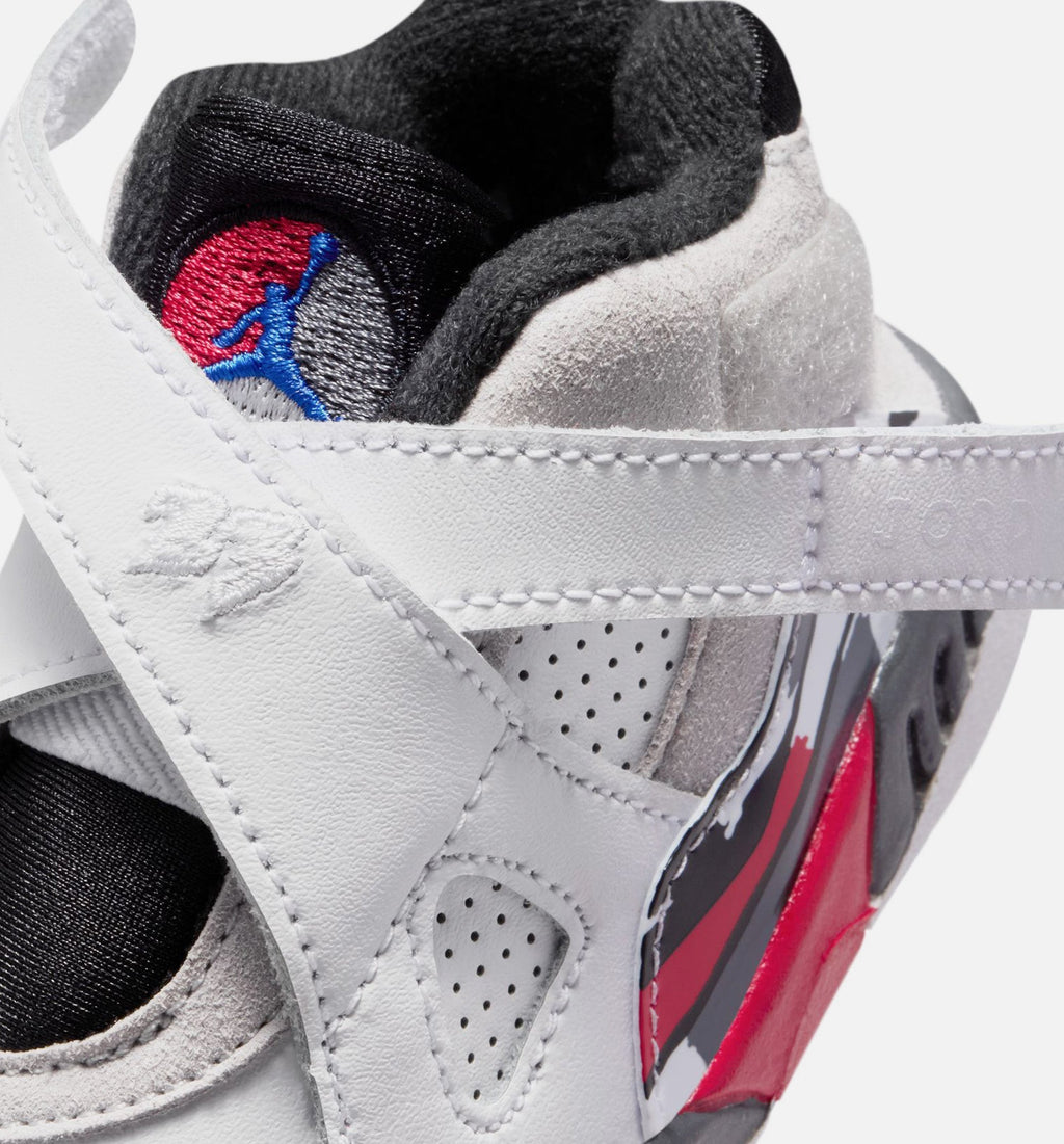 Air Jordan 8 Retro White & True Red Infant & Toddler Lifestyle Shoe