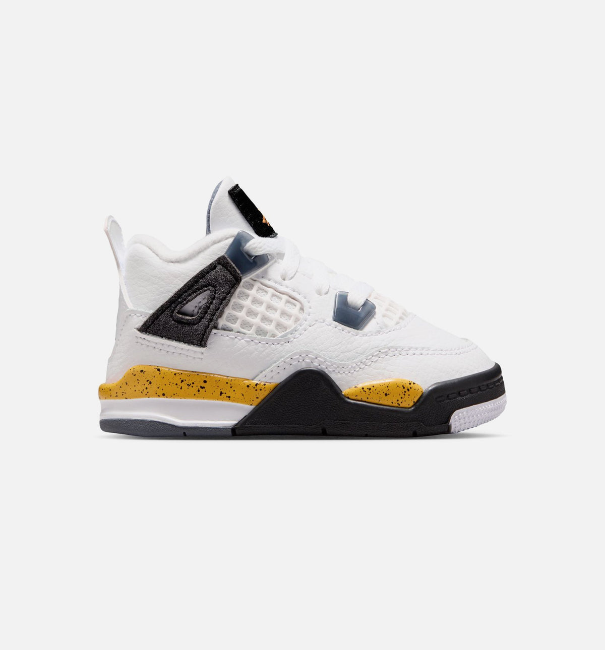 Air Jordan 4 Retro Rare Air Tour Yellow Infant & Toddler Sneakers - White/Dark Blue Grey/Black/Tour Yellow