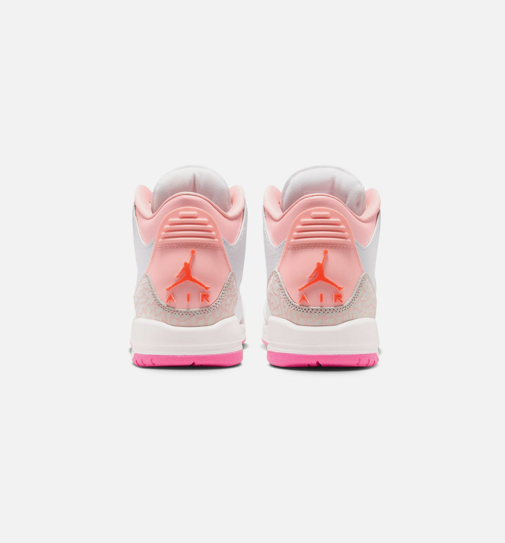 Air Jordan 3 Retro "Spring Flowers" Big Kids' Shoe – Pearl Pink/Pink Bloom/Pink Glow/Hyper Orange