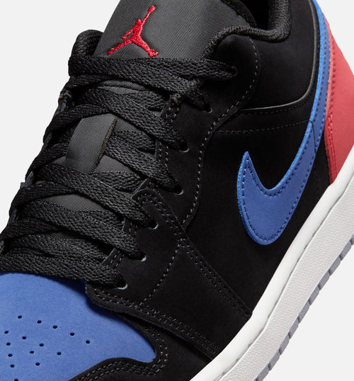 Air Jordan 1 Low Men's Sneakers - Black/Summit White/True Blue/Varsity Red