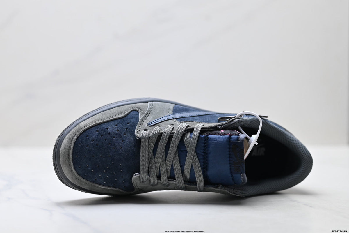 Nike Low-Top Sneakers Navy Gray Unisex Style 24