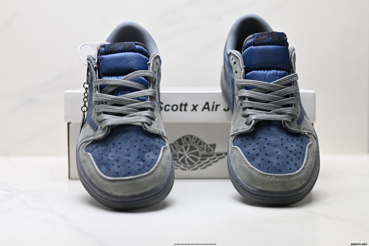 Nike Low-Top Sneakers Navy Gray Unisex Style 24