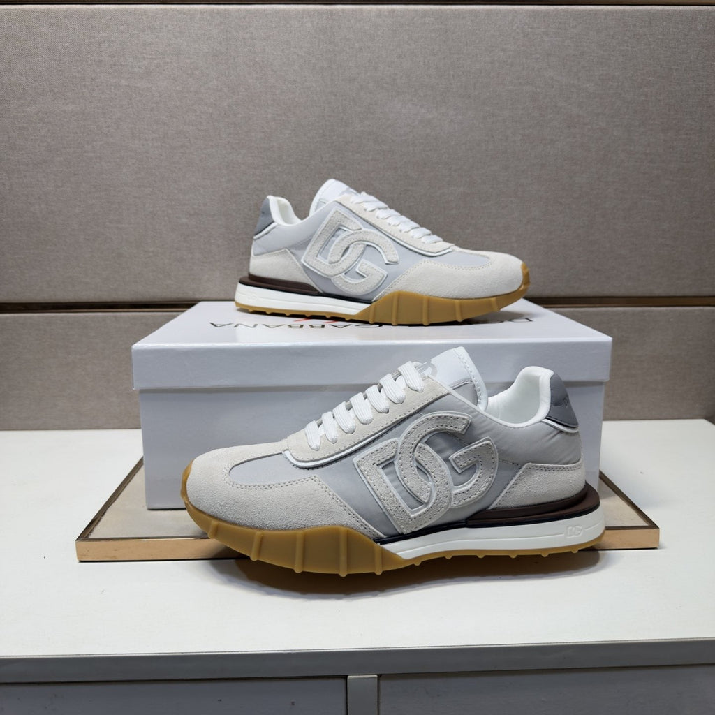Dolce & Gabbana Men's White Gum Sole Sneakers