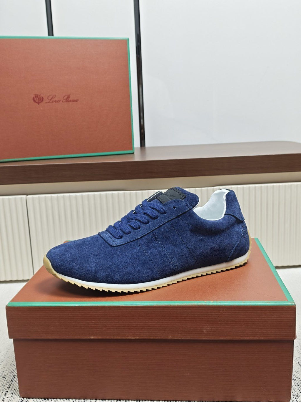 Navy Blue Low-Top Casual Sneakers