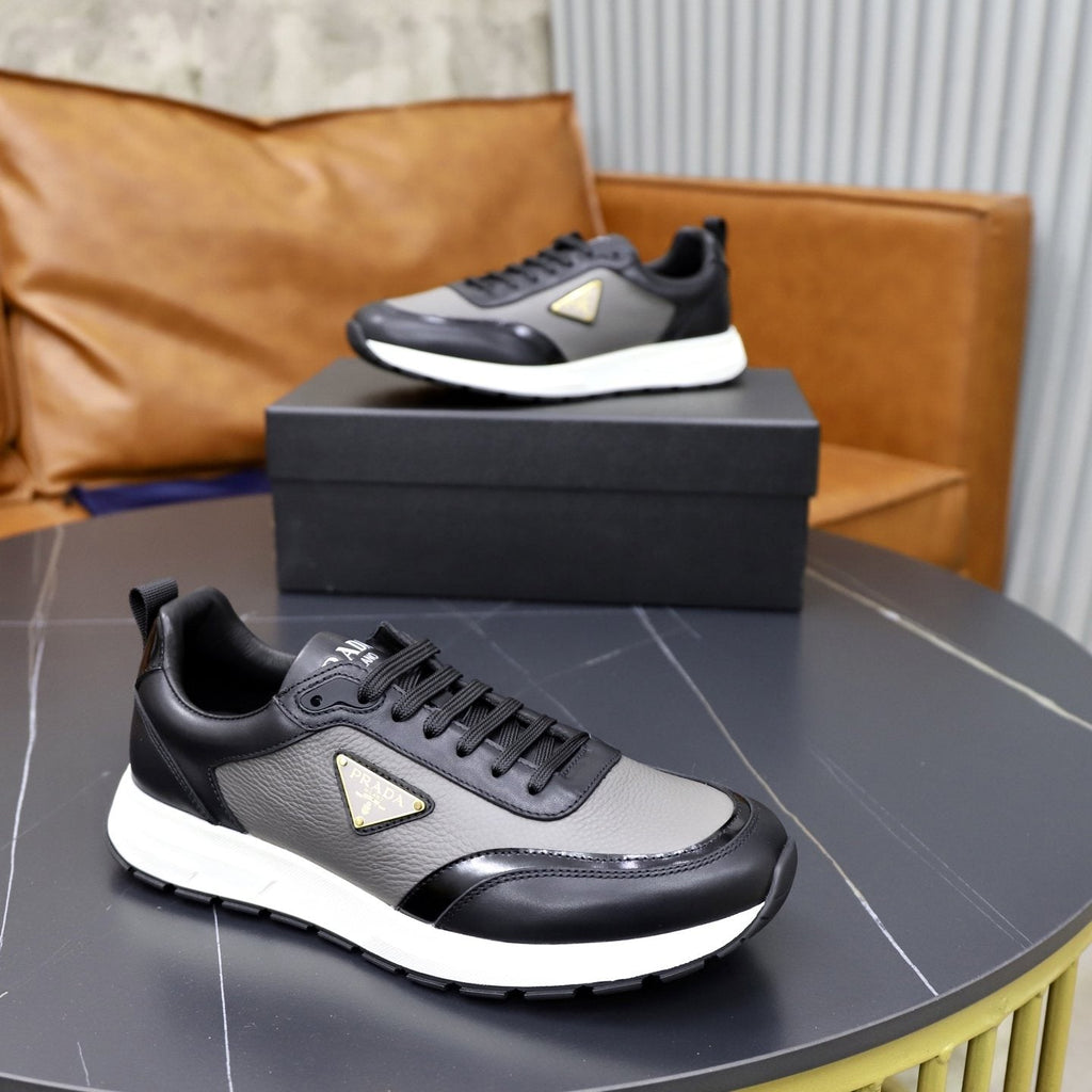 Prada Men's Paneled Lace-Up Sneakers