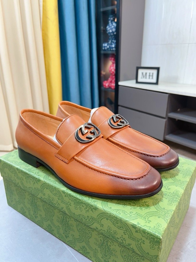 Gucci Men's Metal-Accent Loafers