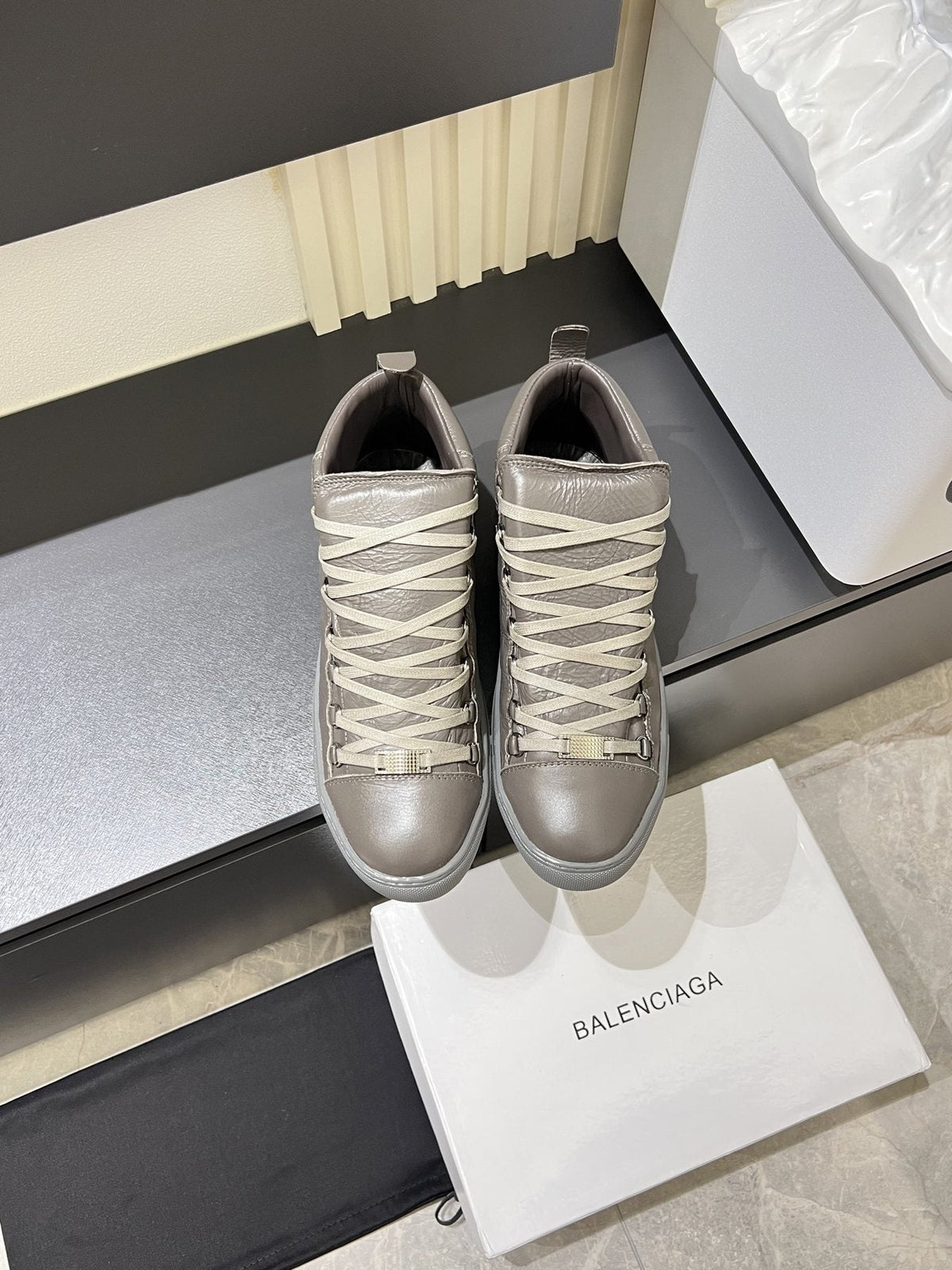 Balenciaga Lace-Up High-Top Sneakers