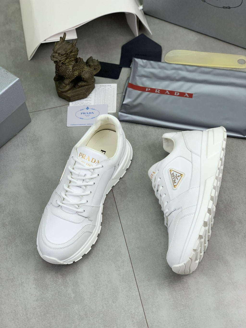 Prada Black Low-Top Sneakers