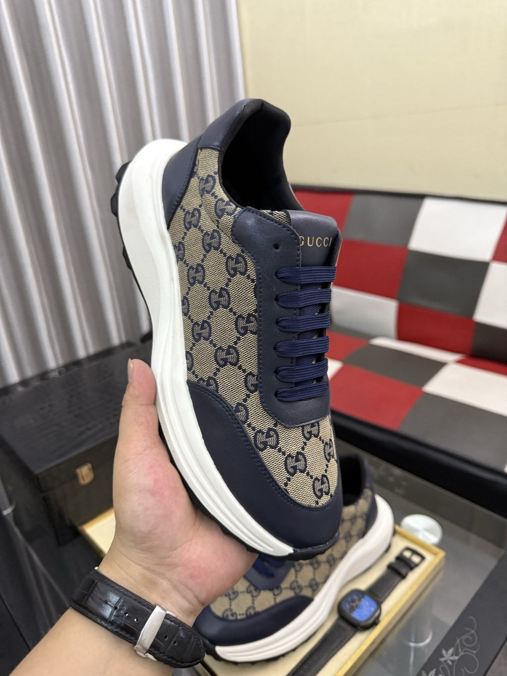 Gucci Monogram Chunky Sole Sneakers