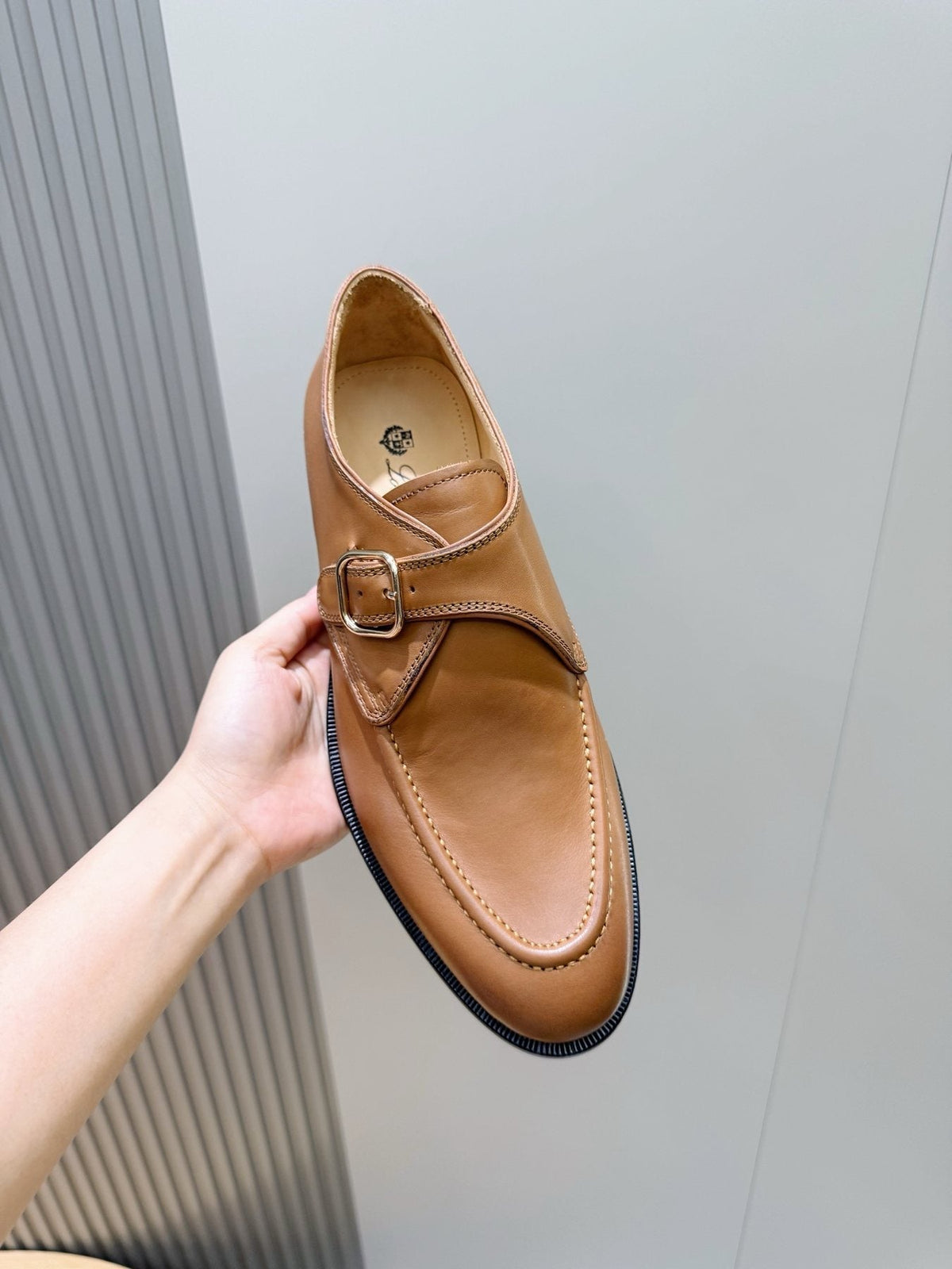 Loro Piana Suede Buckle Loafers