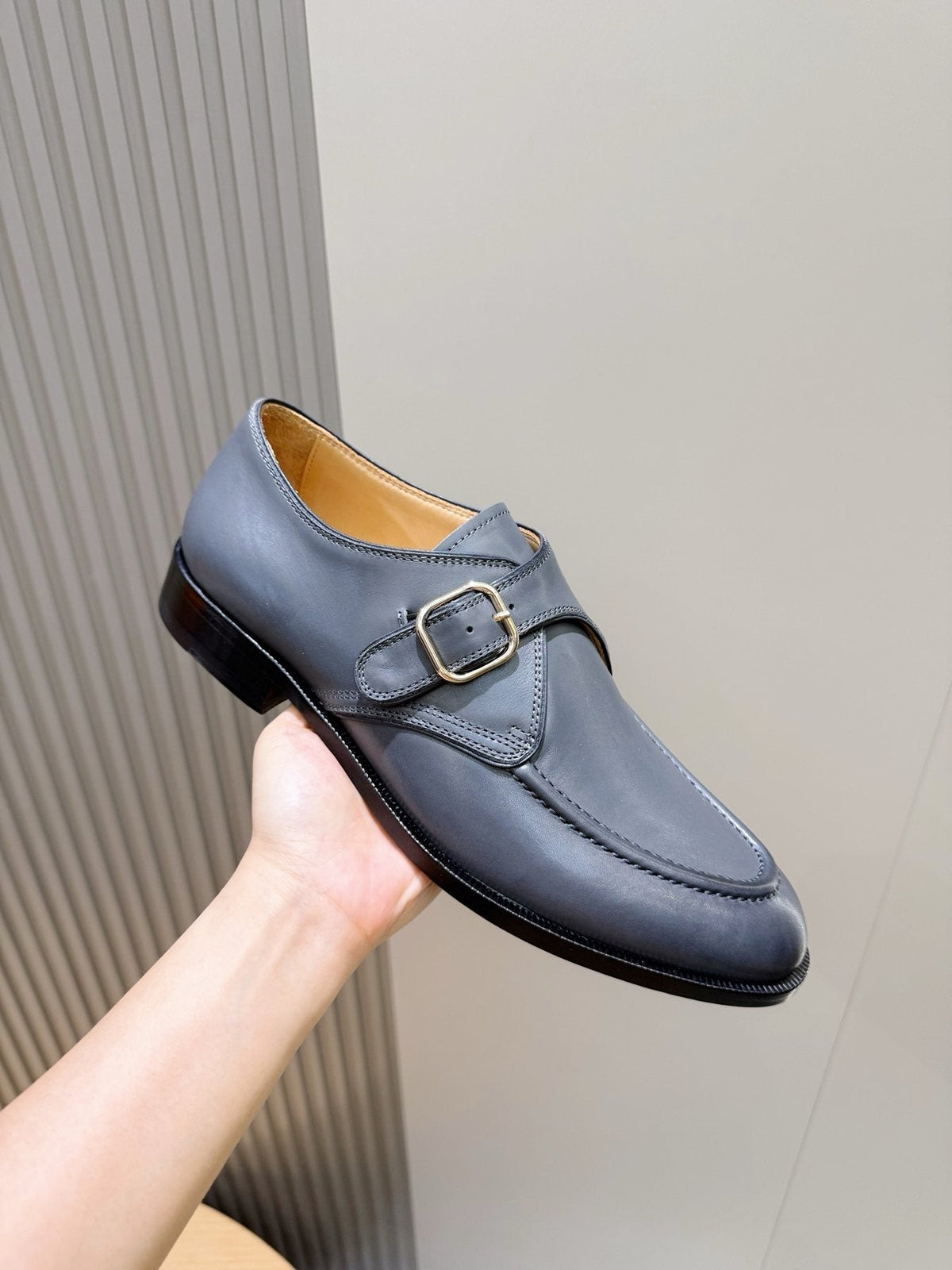 Loro Piana Suede Buckle Loafers