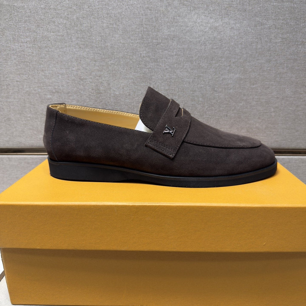 Louis Vuitton Men's Vamp-Strap Loafers