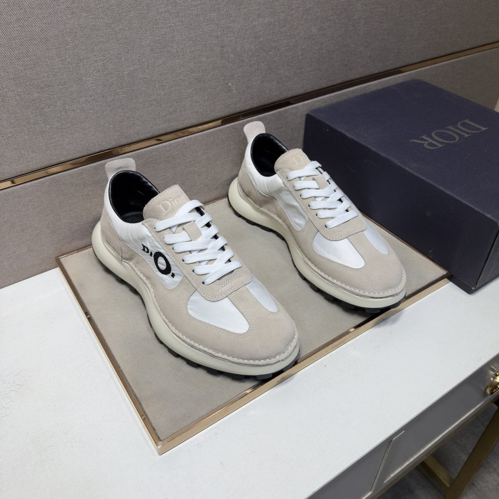 Dior Men's Paneled Low-Top Sneakers