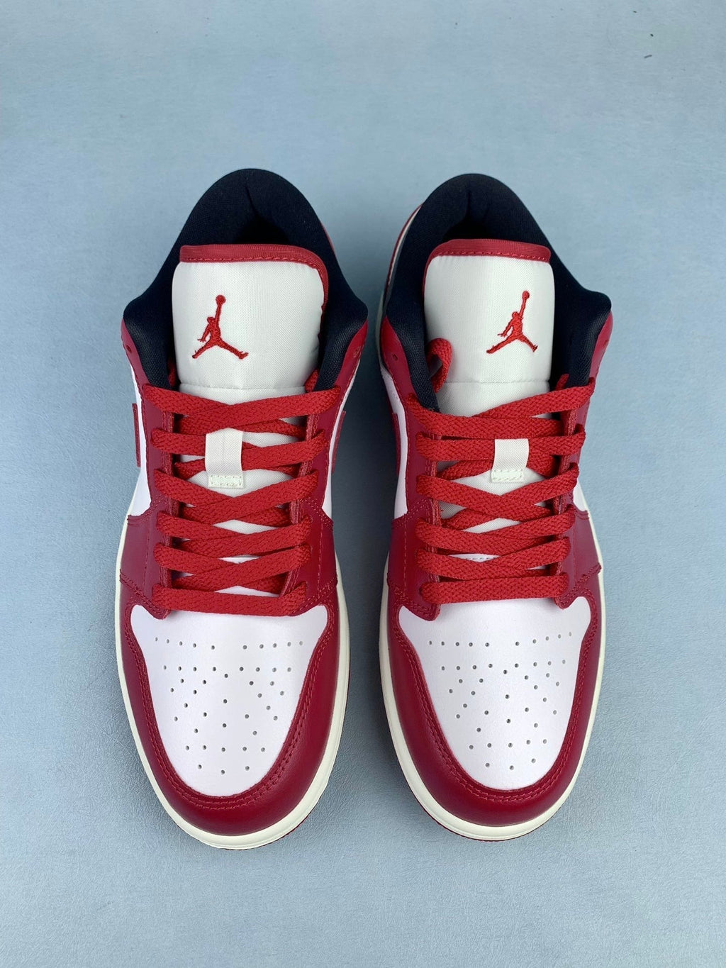 Air Jordan 1 Low Black, White, and Red Unisex Sneakers DC0774-160