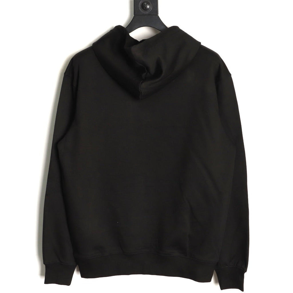 Burberry Equestrian Emblem Pullover Hoodie - Black